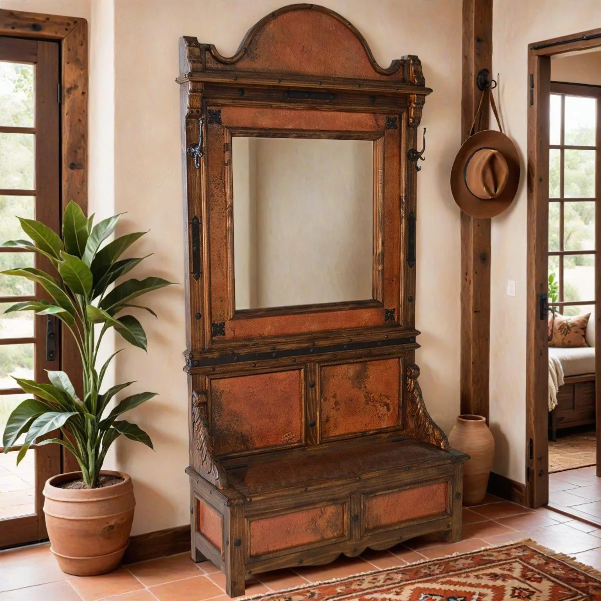 IDEA アイデア 337 Hall Tree Copper | Fine Home Furniture